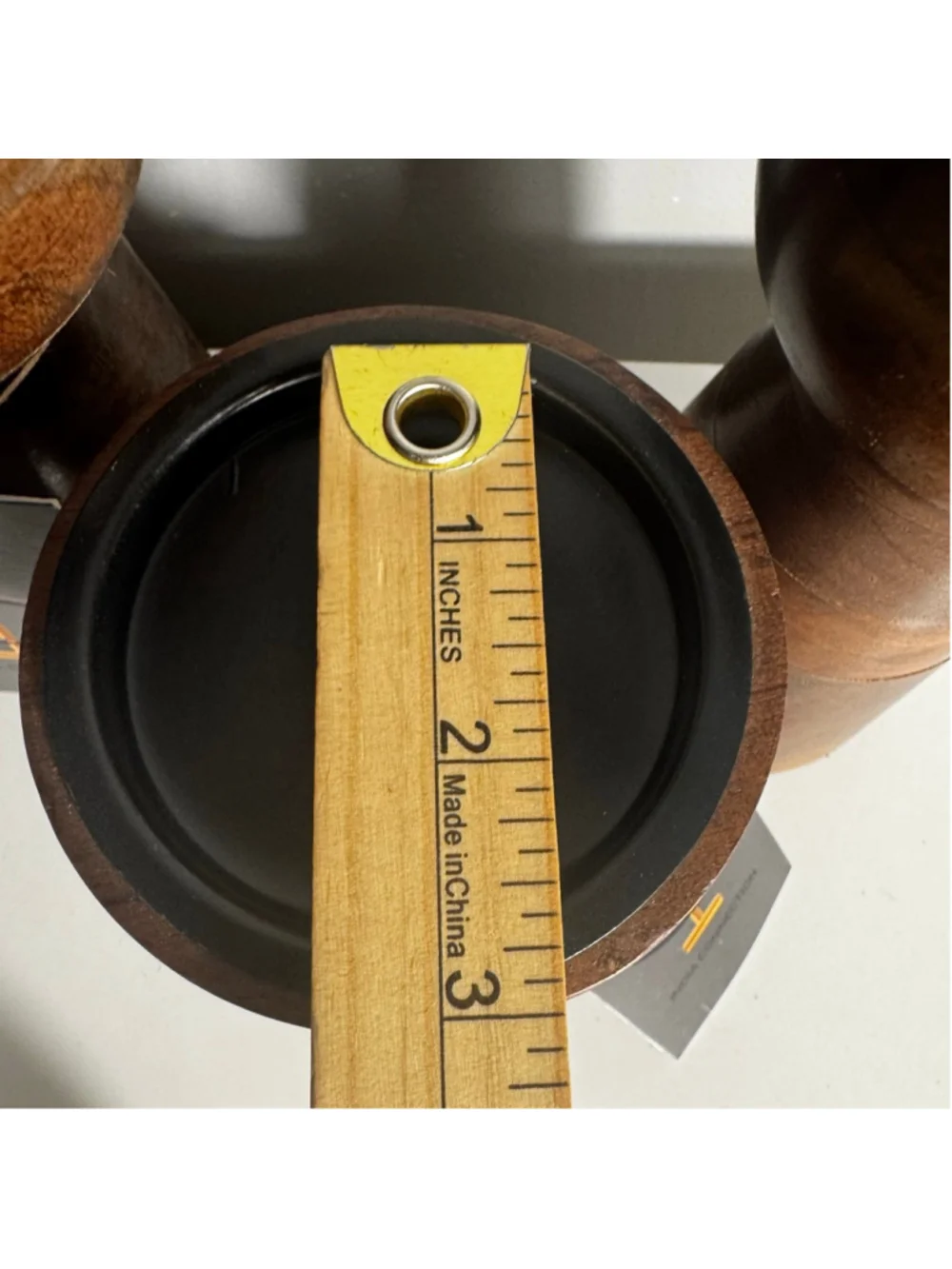 Set of 3 Dark “wood” Pillar Candle Holders India Connection Brown Black